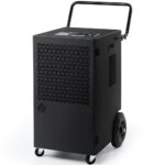 Kalopsia Industrieller Elektrischer Bautrockner Luftentfeuchter: 70L/Tag für 200㎡ Räume Kompressor Entfeuchter 5.5L Tank Intelligente Raumentfeuchter für Keller/Wohnung/Bad/Garage/Badezimmer/Küche