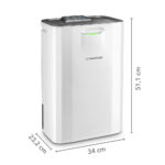 TROTEC Luftentfeuchter elektrisch TTR 57 E – Leistung 9 L/Tag – Fläche 20 m² / 50 m³ – Adsorptionsentfeuchter – Bild 8