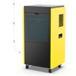 DAHTEC Bautrockner Luftentfeuchter Keller 90 L/Tag mit Integrierte Pumpe - Fläche 260 m²/650 m³ - 24Hr Timer Innenbereich Trocknungsgerät für Große Räume