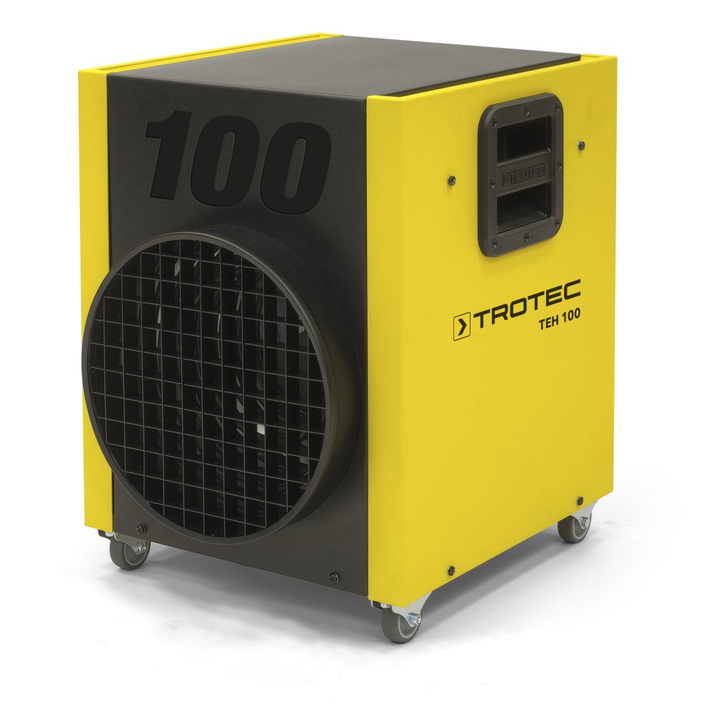 61xAtHCEo0L TROTEC TEH 100 Elektroheizer mit 18 kW Heizlüfter Heizgerät Bauheizer mit widerstandsfähiger Schutzlackierung – Bild 1