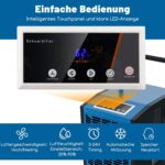 FANTASK Luftentfeuchter mit 4 Rädern, Bautrockner 66 L/Tag mit Pumpe & Ablaufschlauch, Industrie Trocknungsgerät mit 24H Timer für Keller Baustelle Lager, Blau – Bild 5