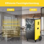 DAHTEC Bautrockner Luftentfeuchter Keller 70 L/Tag mit Integrierte Pumpe - Fläche 200 m²/500 m³ - 24Hr Timer Innenbereich Trocknungsgerät für Große Räume – Bild 7