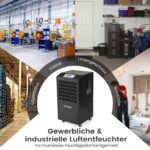 COSTWAY 118 L/Tag Bautrockner, Luftentfeuchter kommerziell mit Ablaufschlauch, 24H Timer und 4 Rädern, Entfeuchtungsgerät Industrie Trocknungsgerät für Keller, Lager, Baustelle & Räume bis zu 790 m² – Bild 8