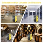DAHTEC Bautrockner Luftentfeuchter Keller 70 L/Tag mit Integrierte Pumpe - Fläche 200 m²/500 m³ - 24Hr Timer Innenbereich Trocknungsgerät für Große Räume – Bild 2